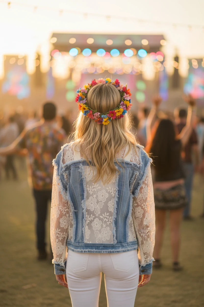 Boho Lace & Vintage Jacket!!!