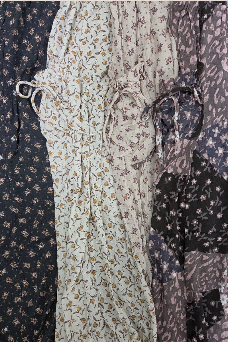 BOHO FLORAL CARGO PANTS