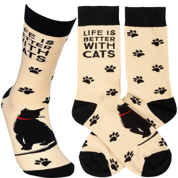 Life is Better With Cats! Socks!