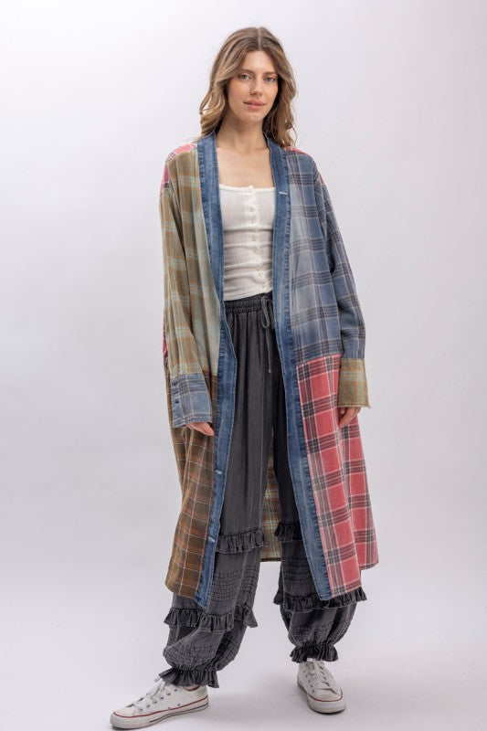 NorthWoods Plaid Kimono