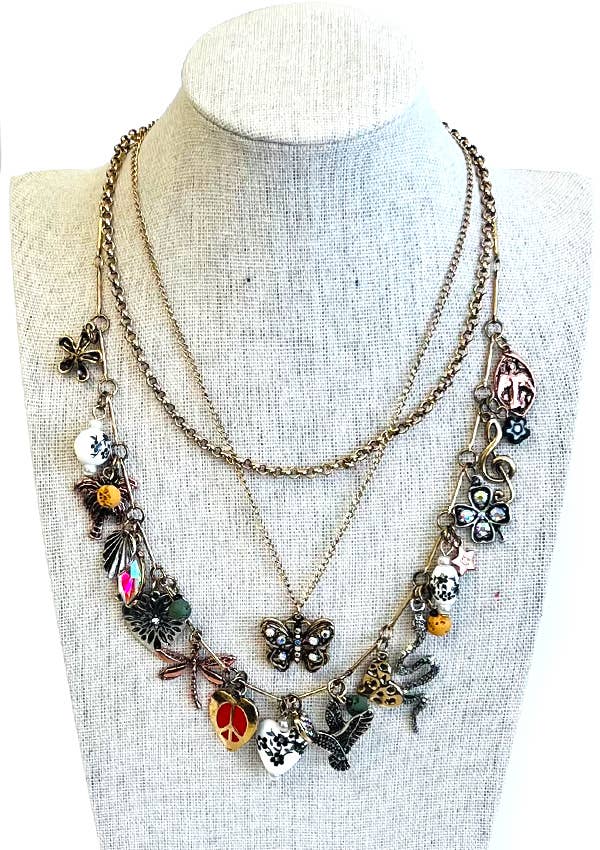 VINTAGE-Inspired ART MULTI LAYER NECKLACE