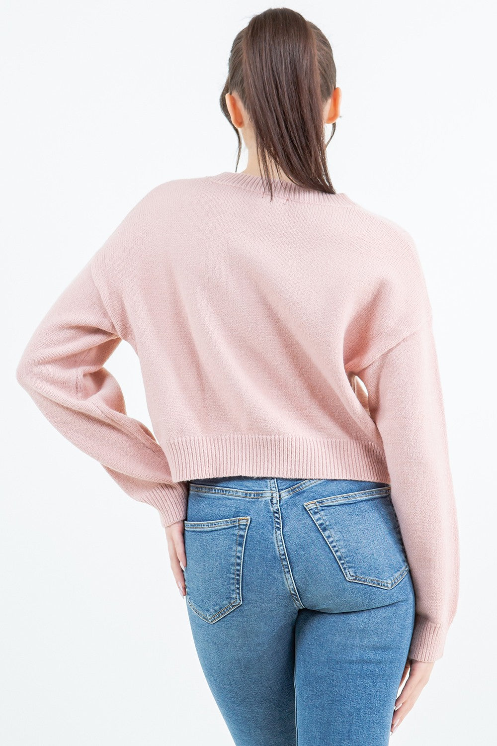 Panda in Pink… crewneck sweater