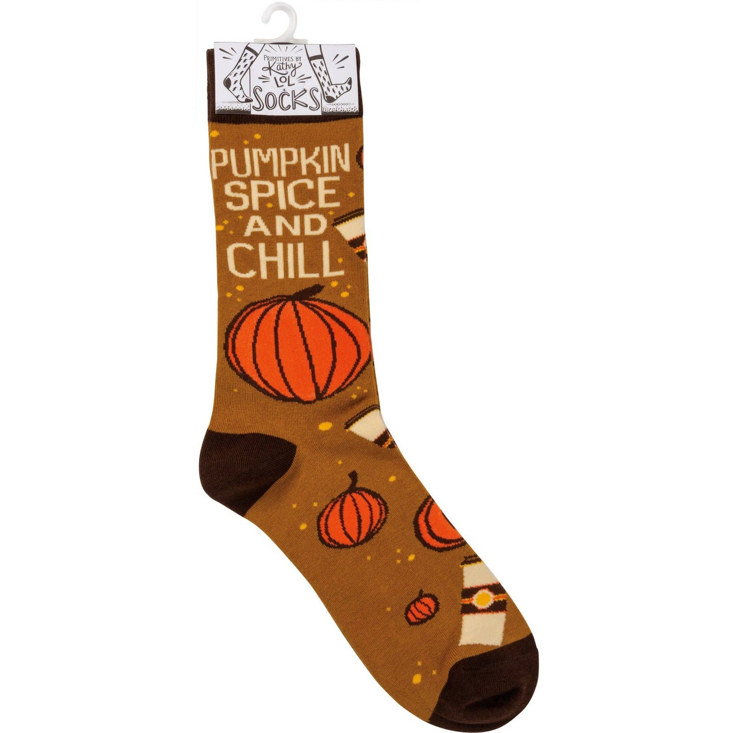 Pumpkin Spice And Chill Socks