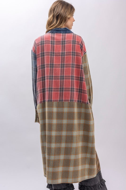 NorthWoods Plaid Kimono