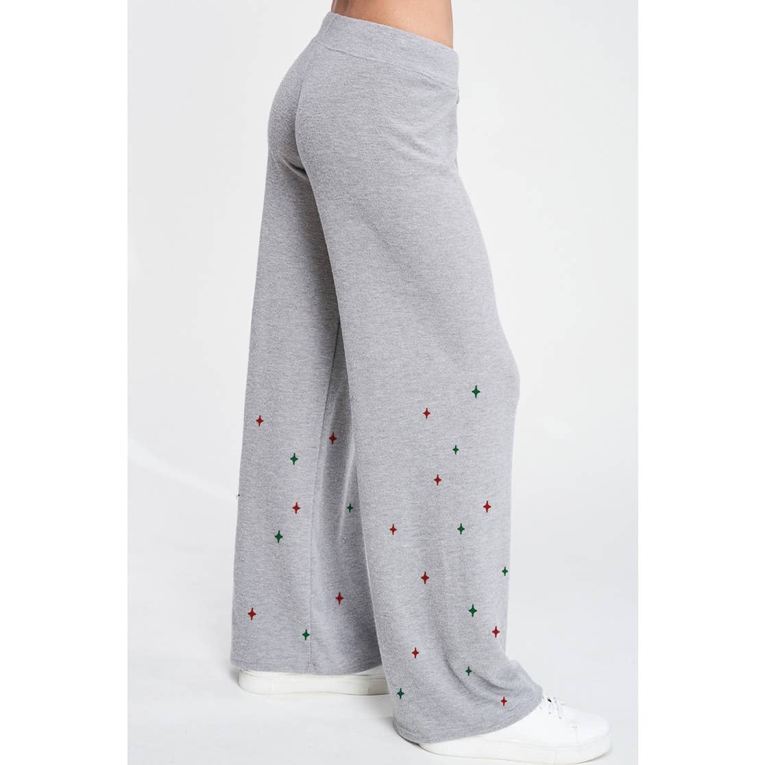 Christmas tree print soft lounge wear set