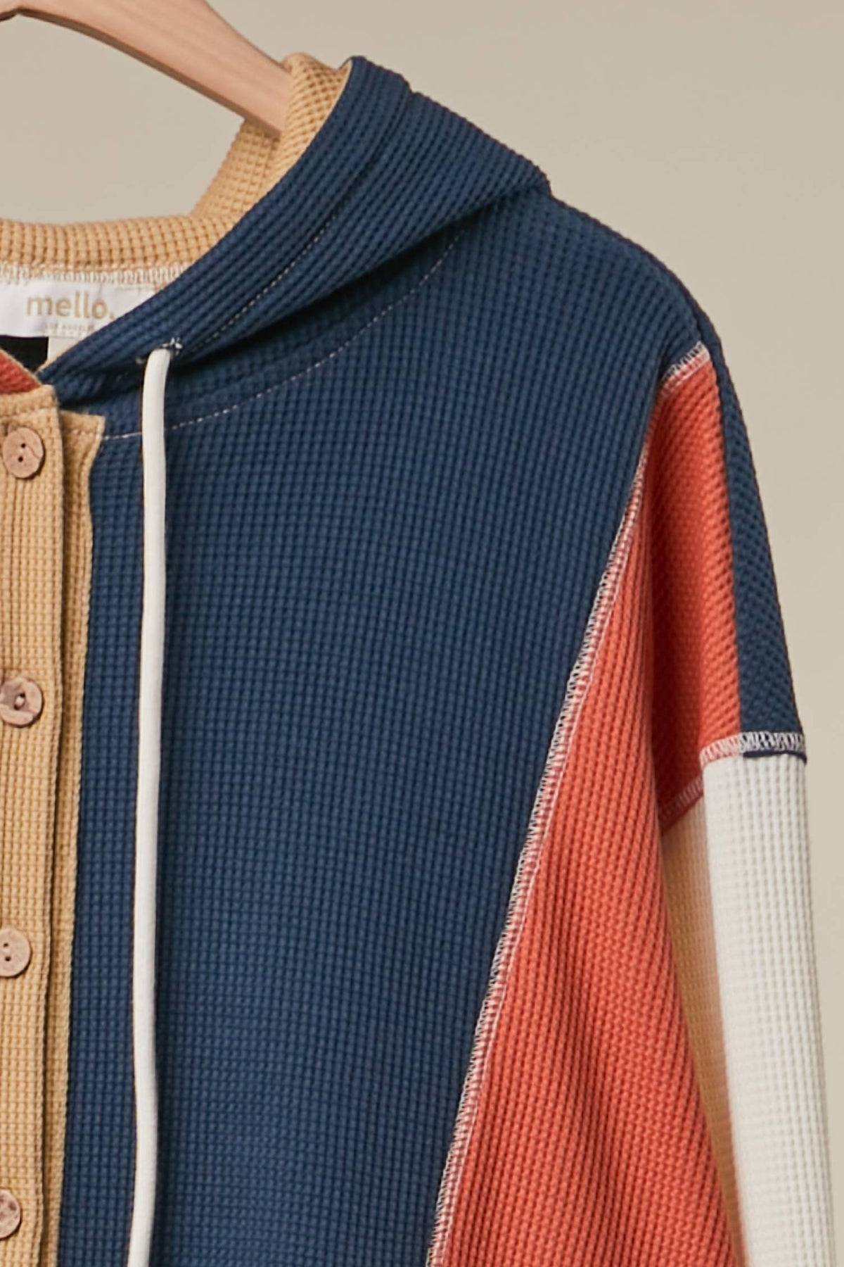 Colorblock Patch Pocket Hoodie