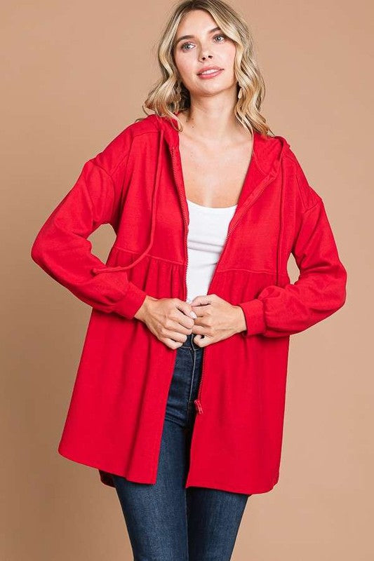 Red Apple Zip-up Sweatshirt