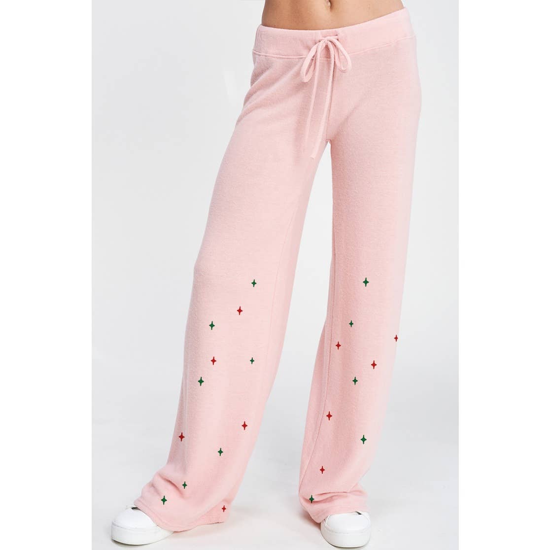 Christmas tree print soft lounge wear set