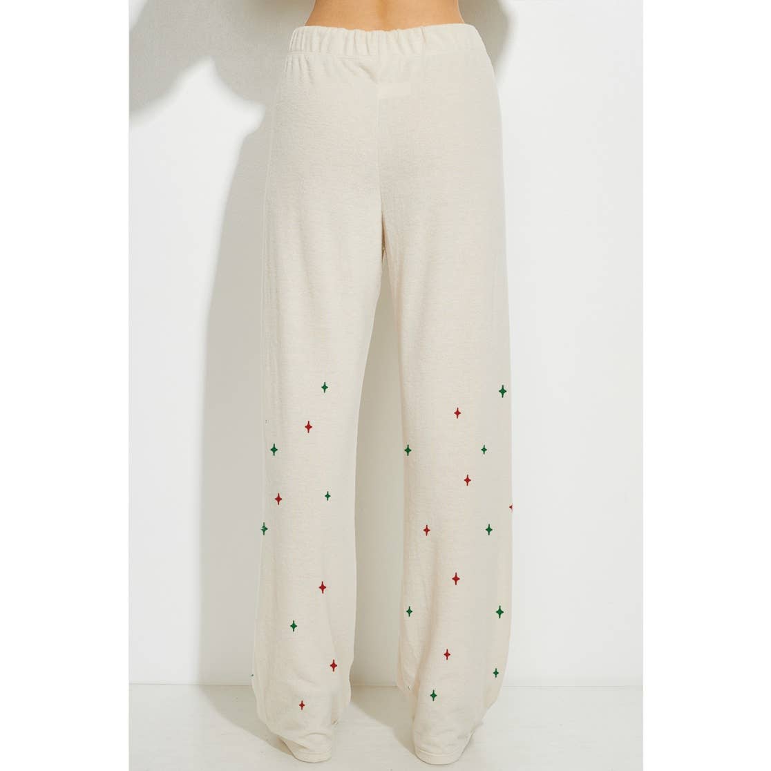 Christmas tree print soft lounge wear set