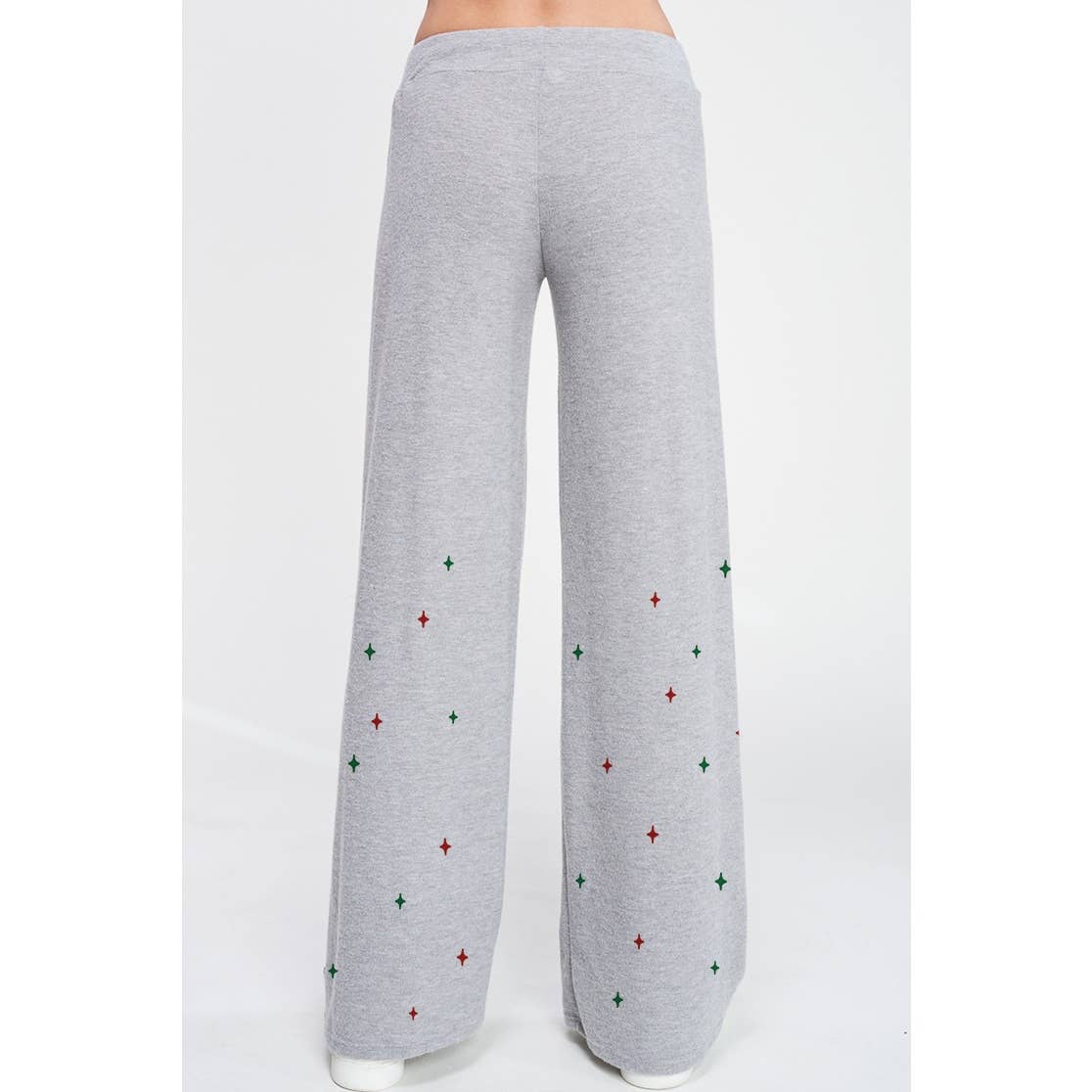 Christmas tree print soft lounge wear set