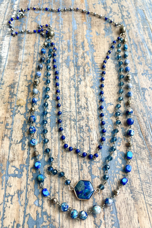 Blue Bayou Bohemian Necklace!
