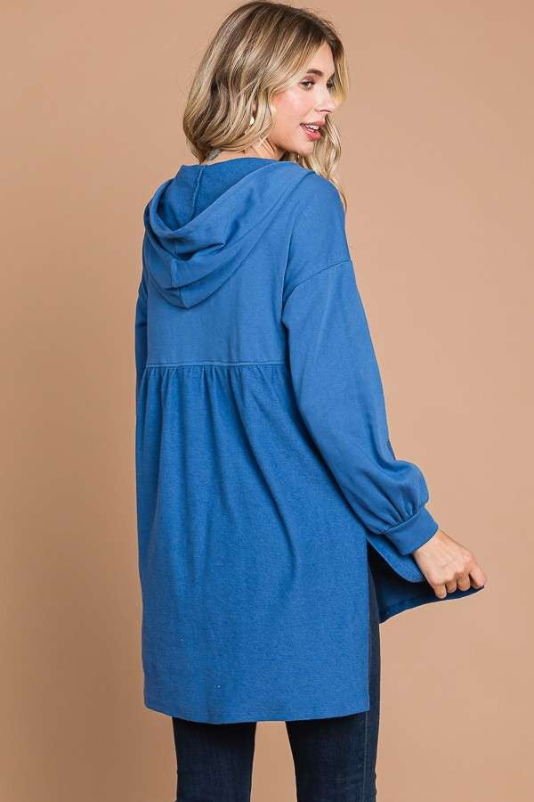 Blueberry Zip-Up Sweatshirt