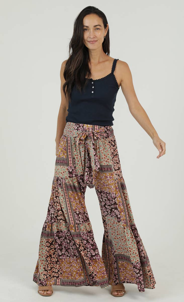 N3753-A947 NOSTALGIA WIDE LEG PANTS