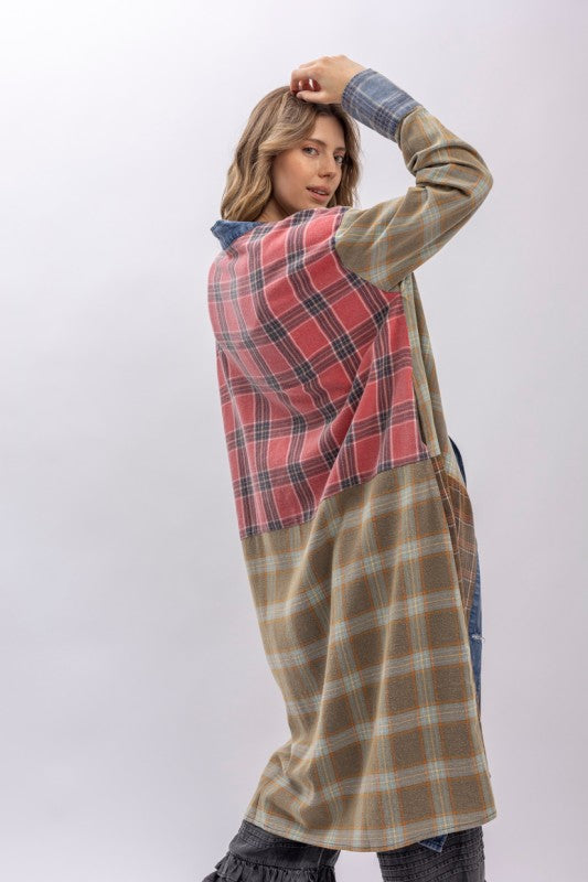 NorthWoods Plaid Kimono