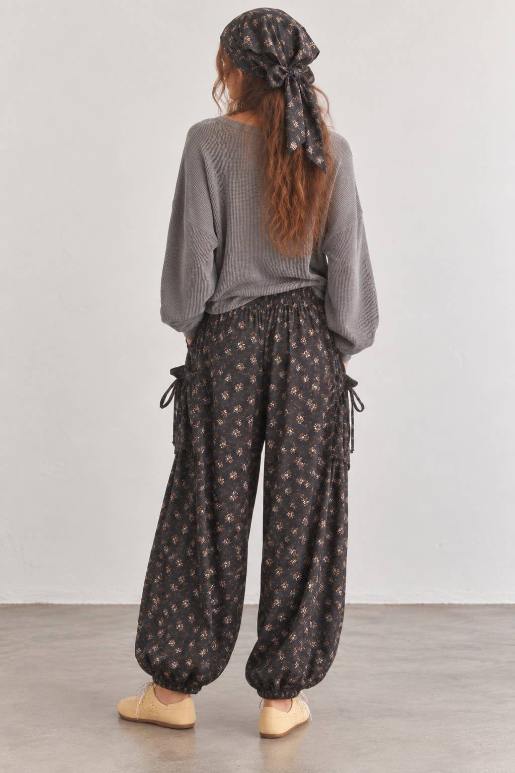 BOHO FLORAL CARGO PANTS