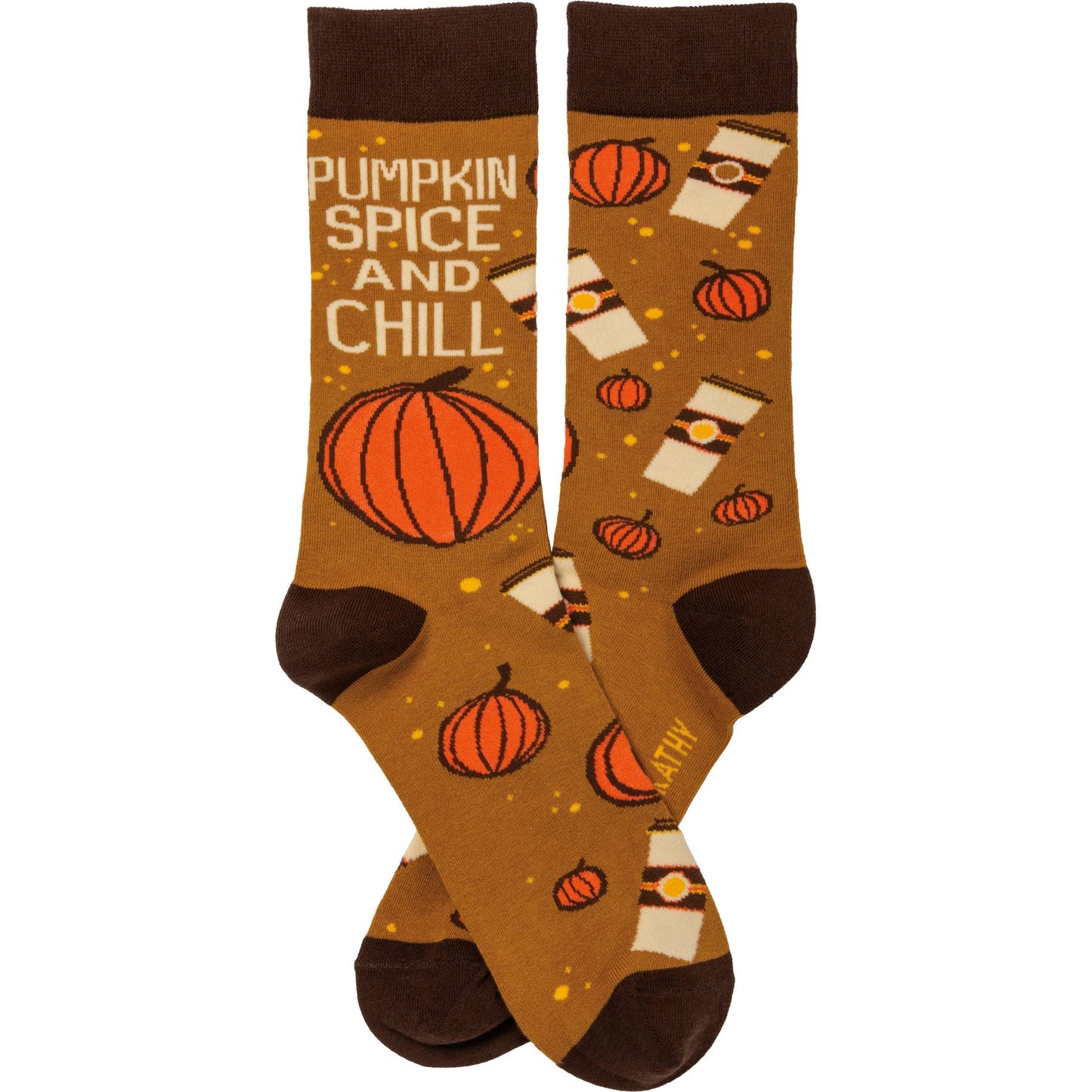 Pumpkin Spice And Chill Socks
