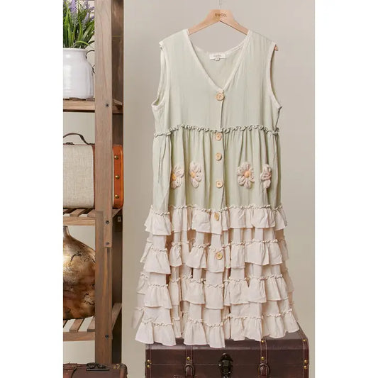 Prairie blossom, ruffle dress!