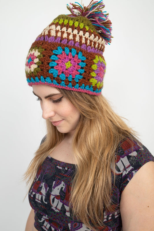 NorthWoods Boho crocheted beanie