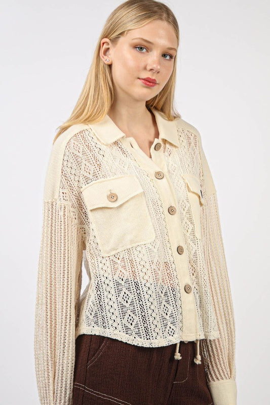 Bohemian Ivory Lace Jacket