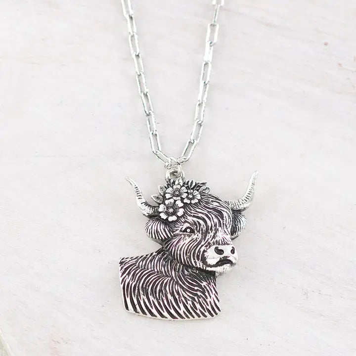 Highland Cow necklace