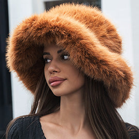 Northwoods faux fur adjustable hat