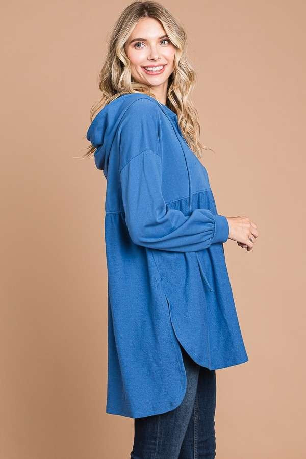 Blueberry Zip-Up Sweatshirt