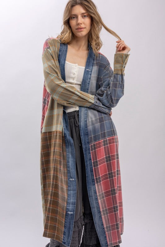 NorthWoods Plaid Kimono