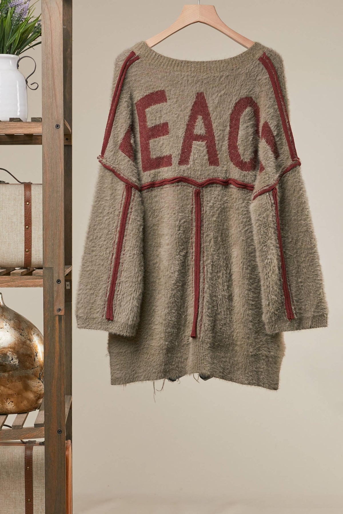Vintage Peace Oversized Cardigan
