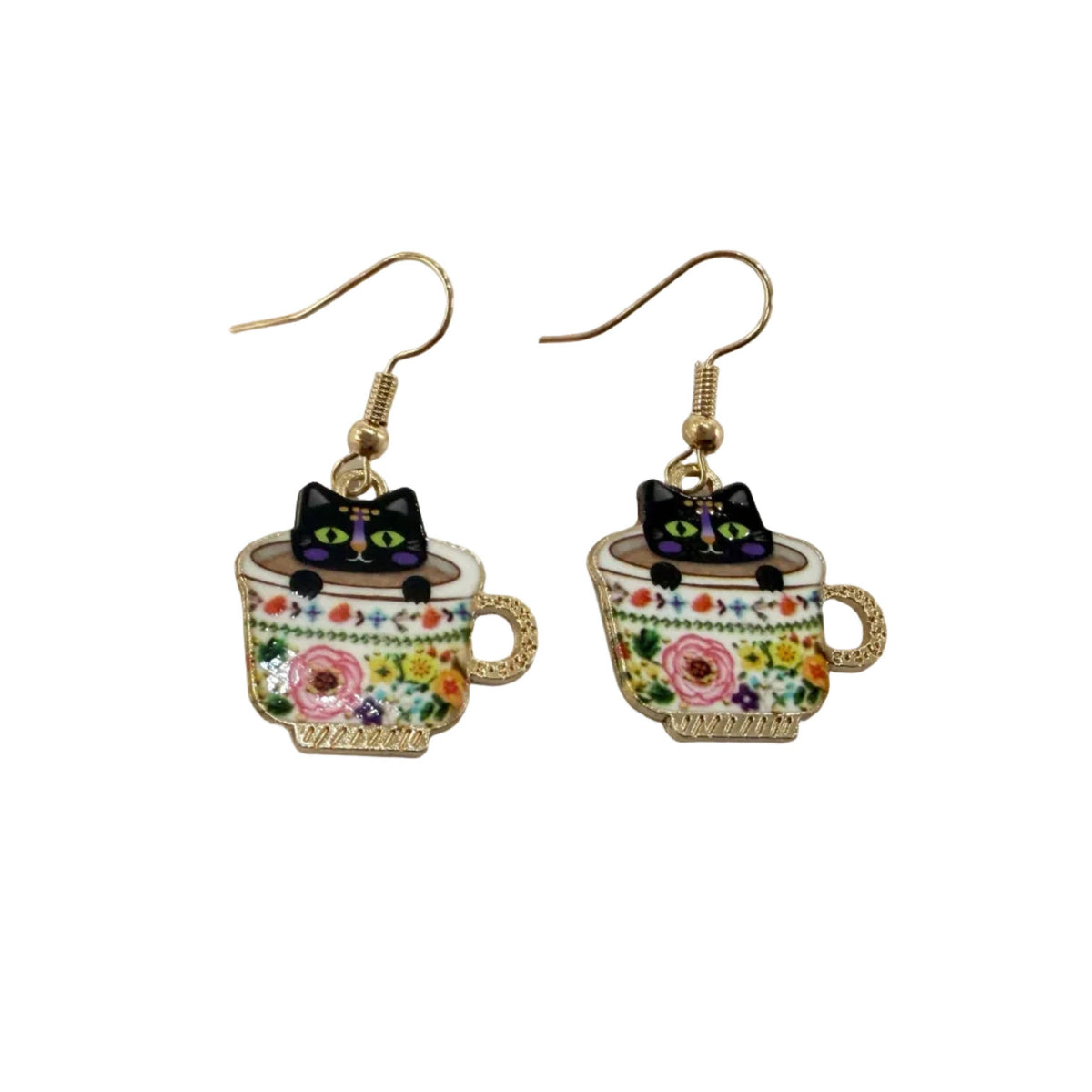 Tea Cat Earring #89-261143