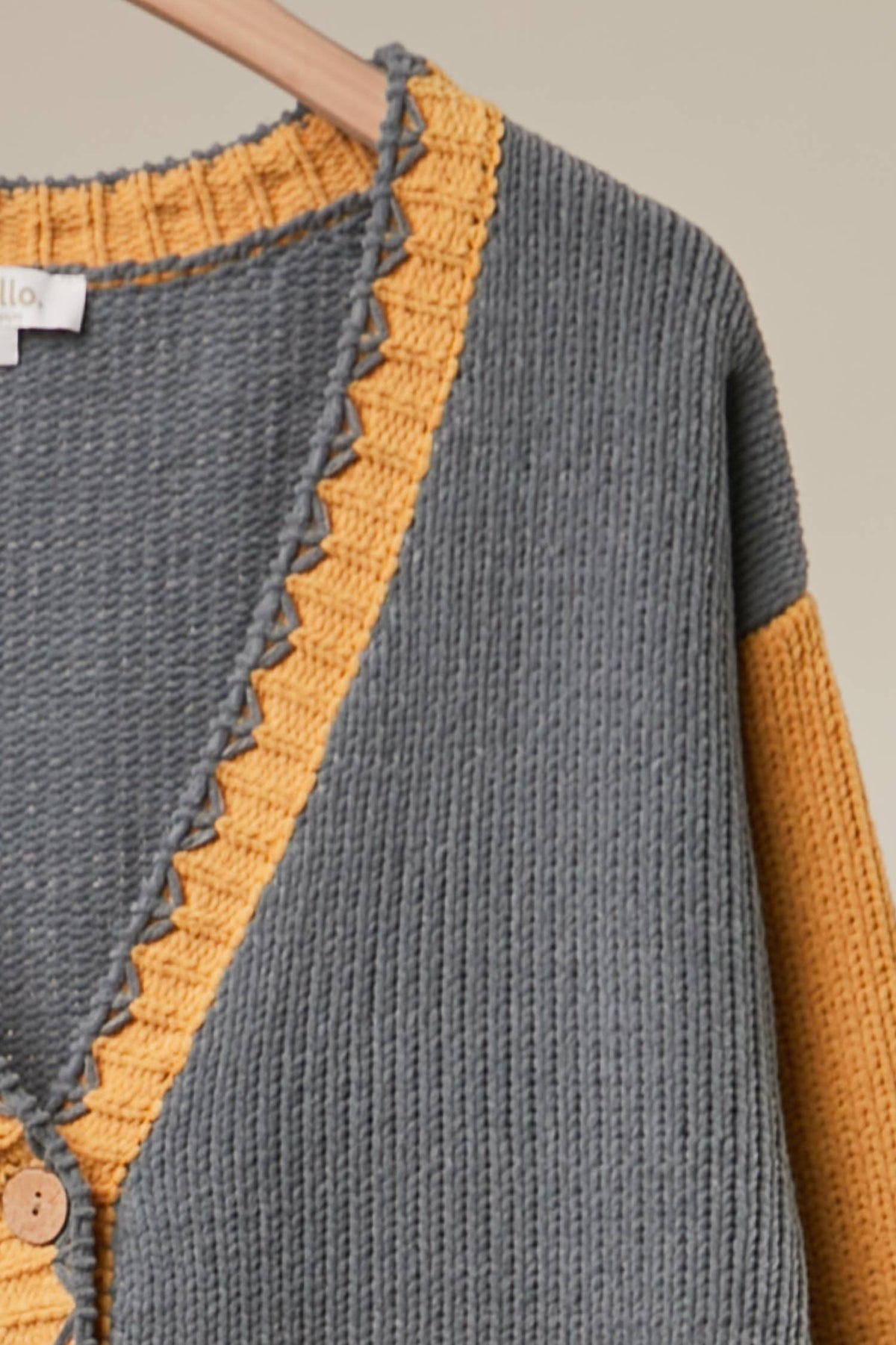 Embroidered Front Pocket Cardigan
