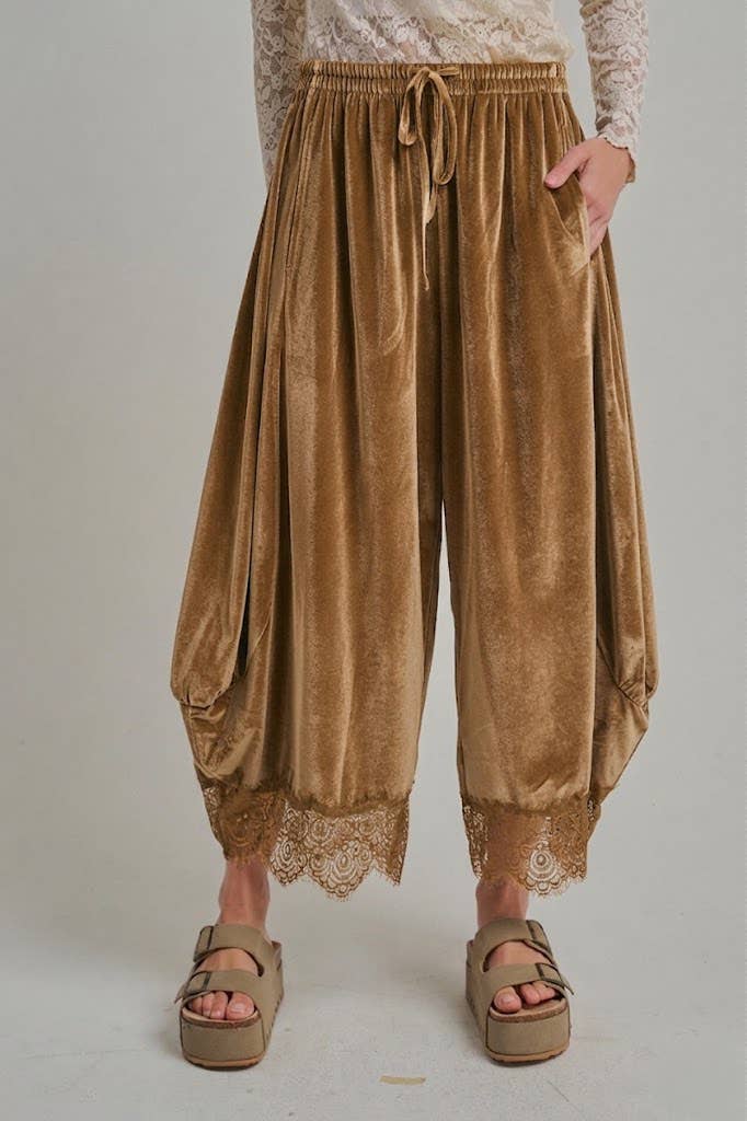 HOLIDAY VELVET FLOWY WIDE BALLOON LEG PANTS_JLB80092-02